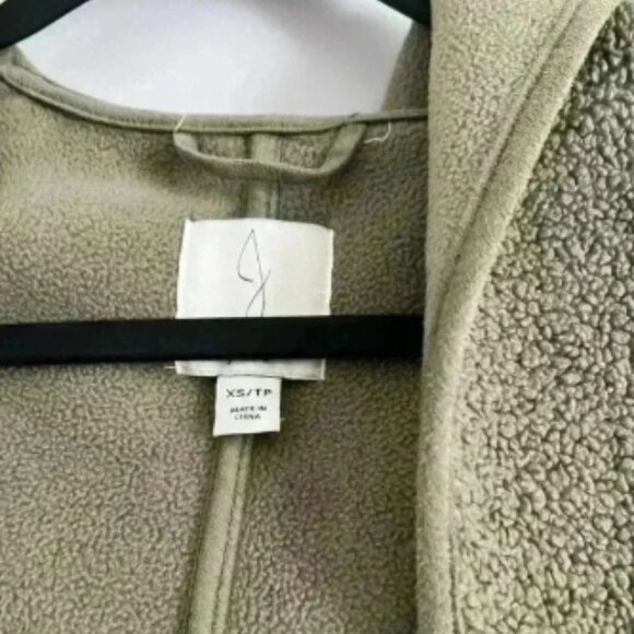 Joie Longline Borg Teddy Sherpa Hooded Open Front Fleece Lined Sweater/jacket - Picture 4 of 4